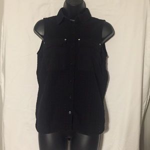 MICHAEL Michael Kors Sleeveless Button Down